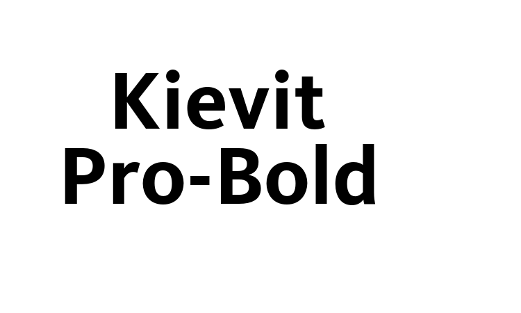 Kievit Pro-Bold font