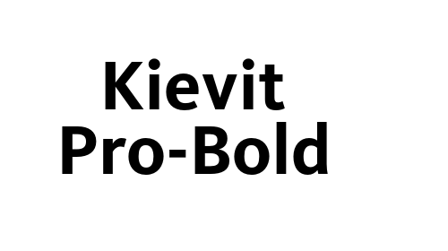 Kievit Pro-Bold font