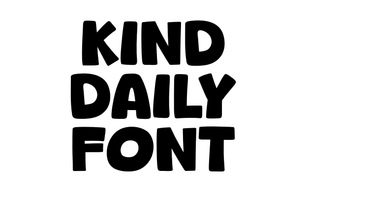 Kind Daily Font font