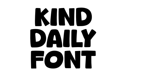 Kind Daily Font font