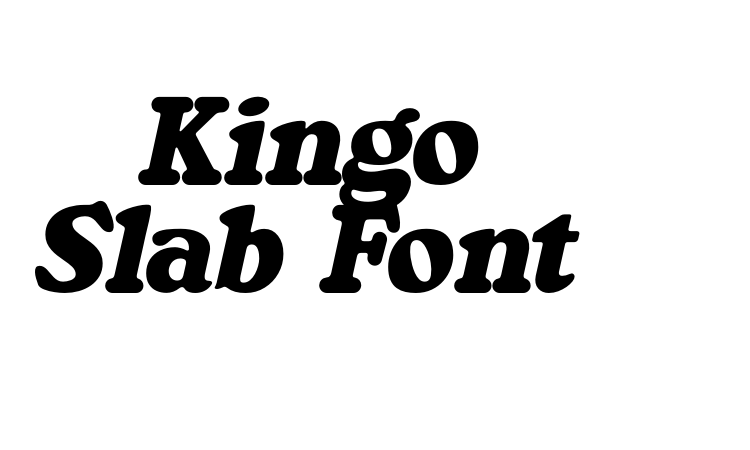 Kingo Slab Font font