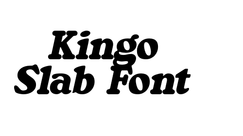 Kingo Slab Font font
