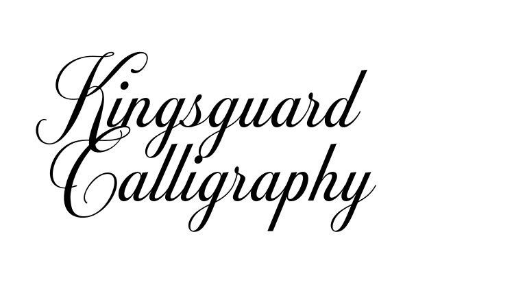 Kingsguard Calligraphy font