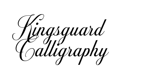 Kingsguard Calligraphy font