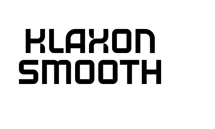 Klaxon Smooth font