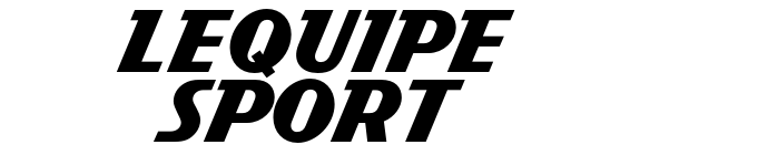 Lequipe Sport font download