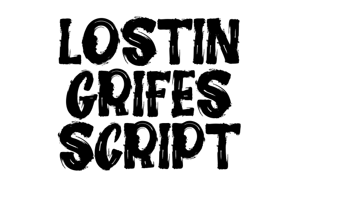 Lostin Grifes script font