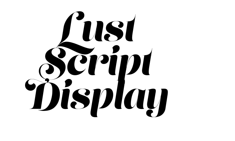 Lust Script Display Font