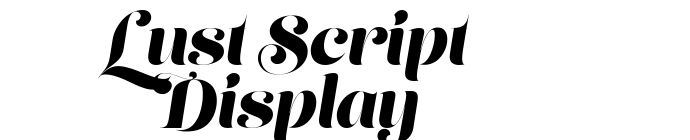 Lust Script Display font download