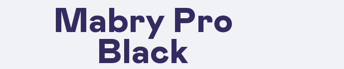 Mabry Pro Black