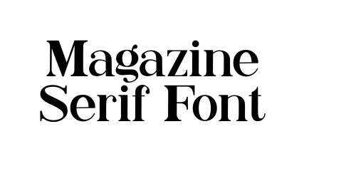 Magazine Serif Font