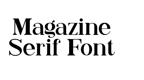 Magazine Serif Font font