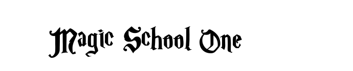 Magic School One font download