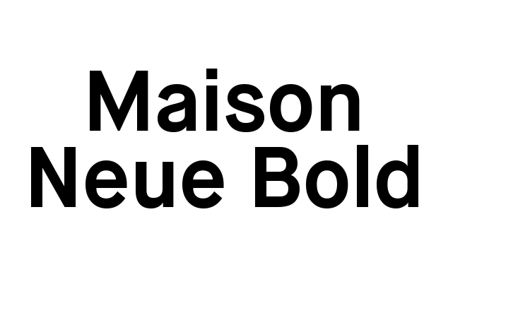 Maison Neue Bold Font