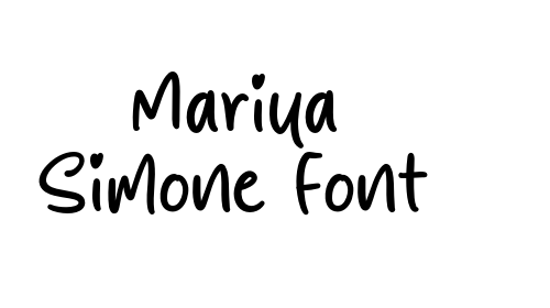Mariya Simone Font font