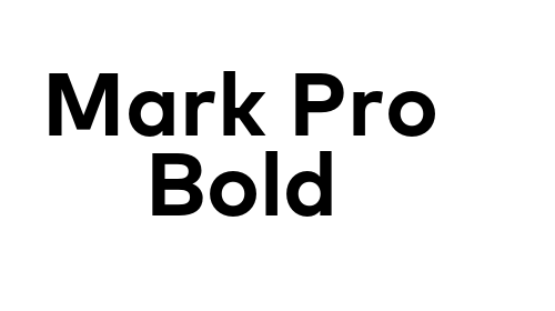 Mark Pro Bold Font