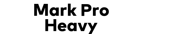 Mark Pro Heavy font download