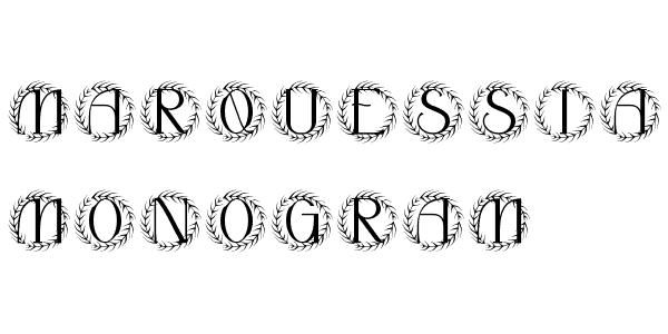 Marquessia Monogram Font Download