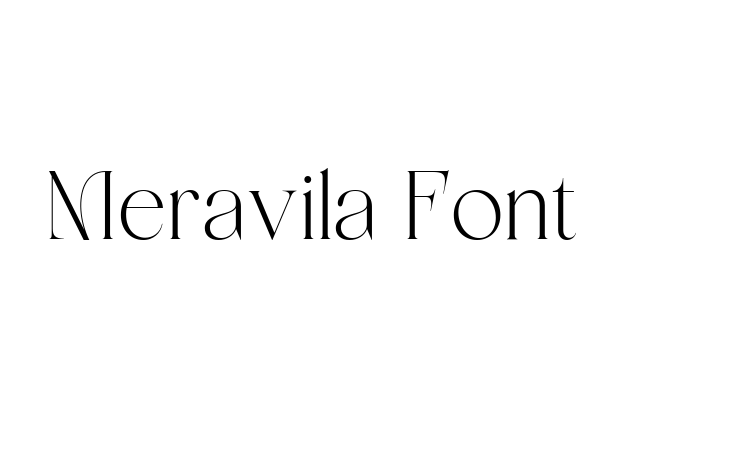 Meravila Font font