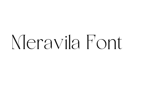 Meravila Font font