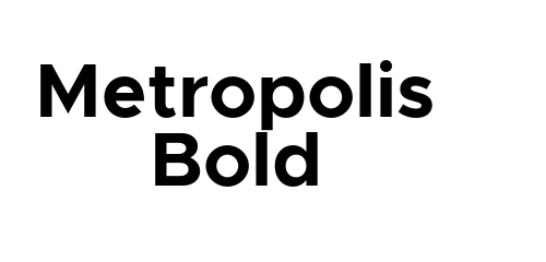 Metropolis Bold font download