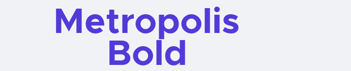 Metropolis Bold