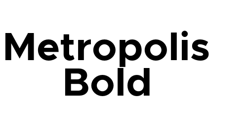 Metropolis Bold font download
