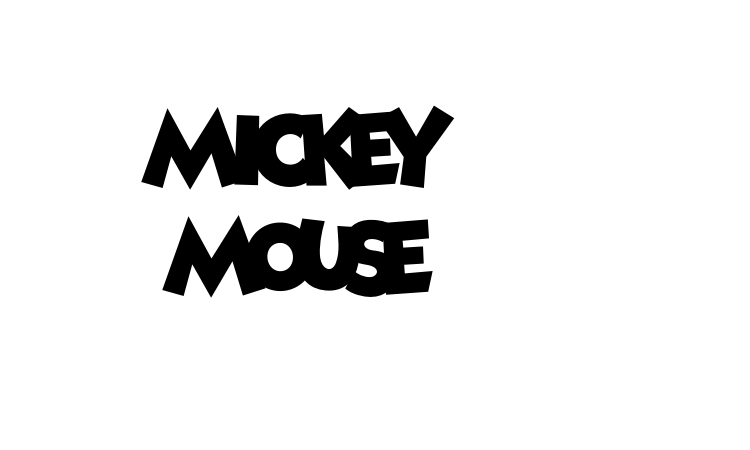 Mickey Mouse font