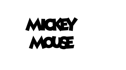 Mickey Mouse font