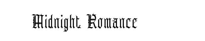Midnight Romance font download