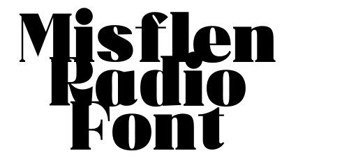 Misflen Radio Font