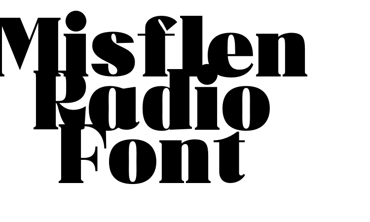 Misflen Radio Font font