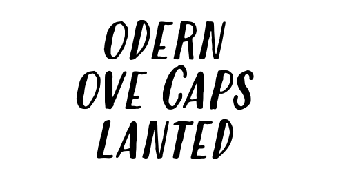 Modern Love Caps Slanted font download