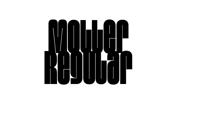 Moller Regular Font