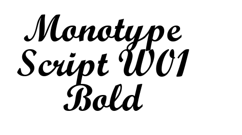Monotype Script W01 Bold font download