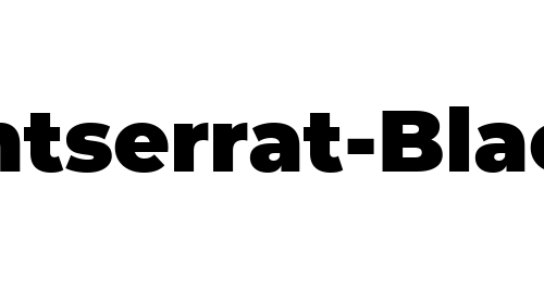 Montserrat-Black font