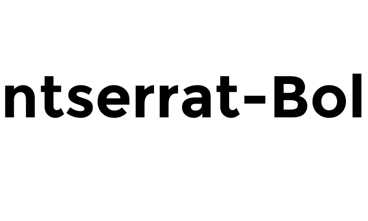 Montserrat-Bold font