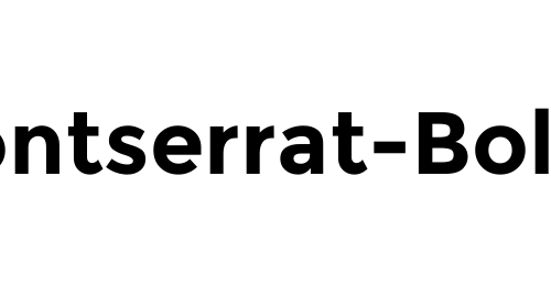 Montserrat-Bold font