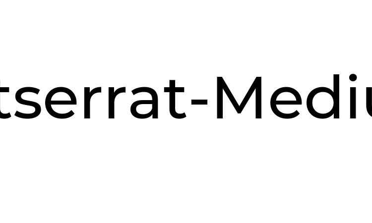 Montserrat-Medium font