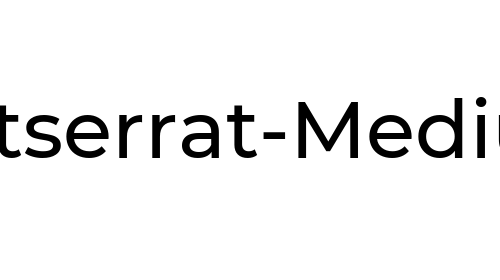 Montserrat-Medium font