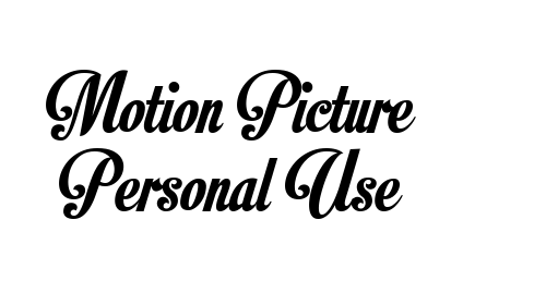 Motion Picture Personal Use font