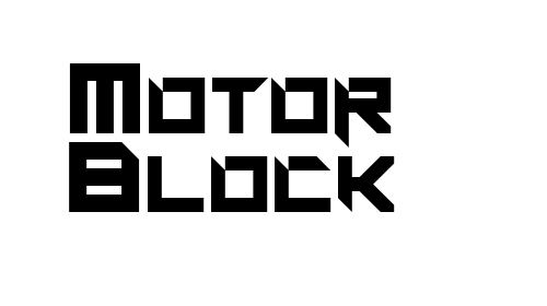 Motor Block font
