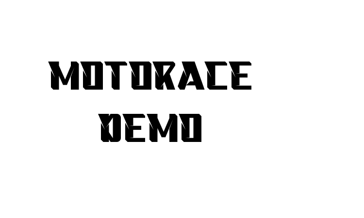 Motorace Demo Font