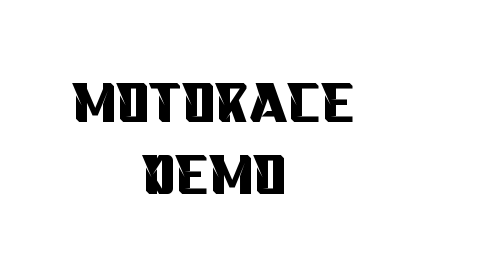 Motorace Demo font