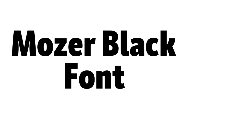 Mozer Black Font font