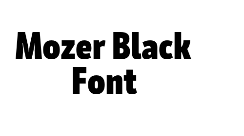 Mozer Black Font font