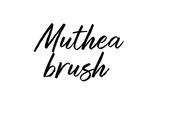 Muthea brush font