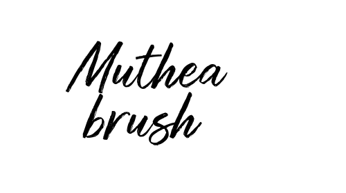 Muthea brush font