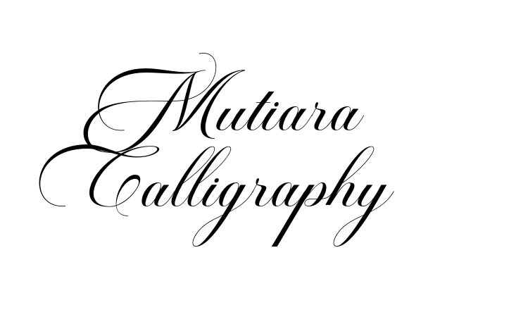 Mutiara Calligraphy Font