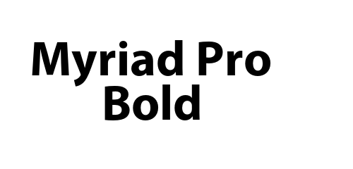 Myriad Pro Bold